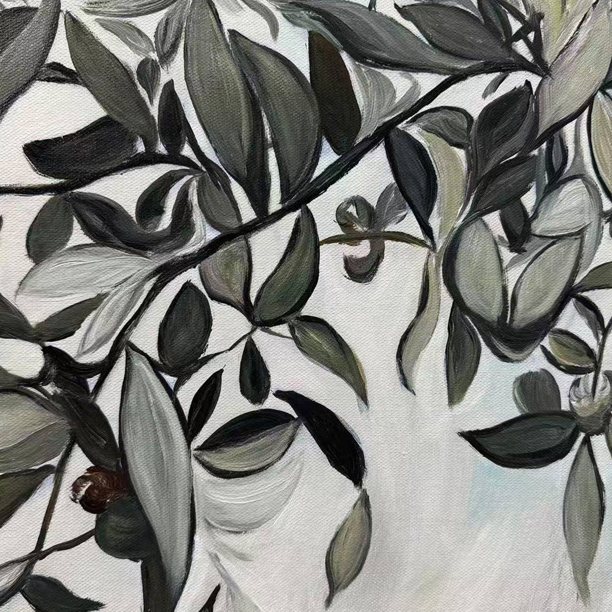 OLIVE BRANCH PANORAMIC: Botanical Painting, Panoramic Wall Art - Image 6