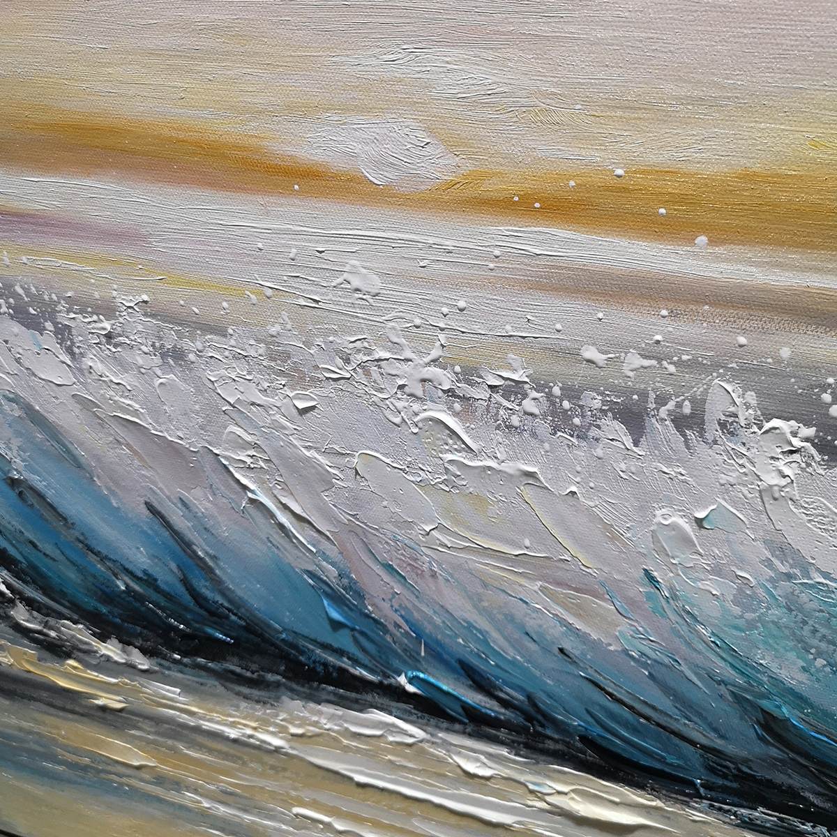 DUSK TIDE: Ocean Waves Seascape Oil Painting - Image 5