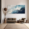 OCEAN'S EMBRACE: Textured Abstract Seascape Oil Painting
