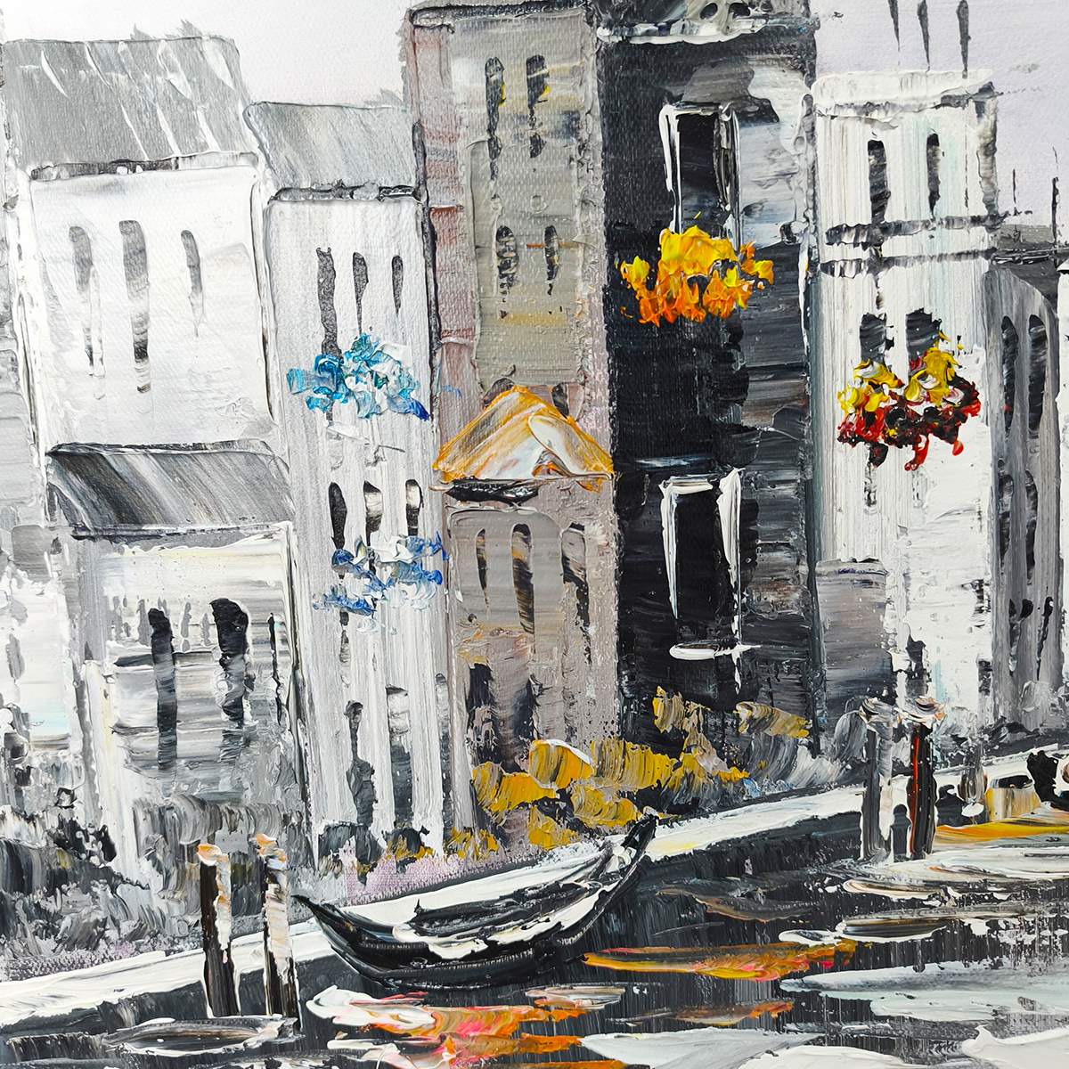 Ready to Ship | PARISIAN AUTUMN STROLL | 20''x40'' | 50x100cm | Gold Frame - Image 5