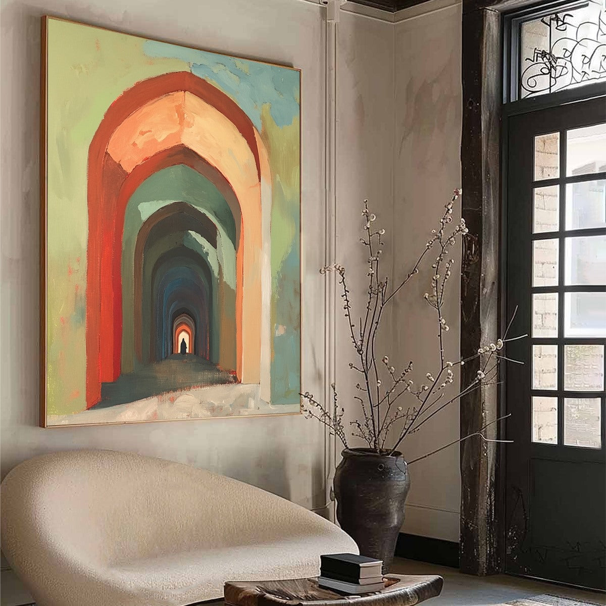 PASSAGE: Architectural Oil Painting with Warm Tones - Image 8