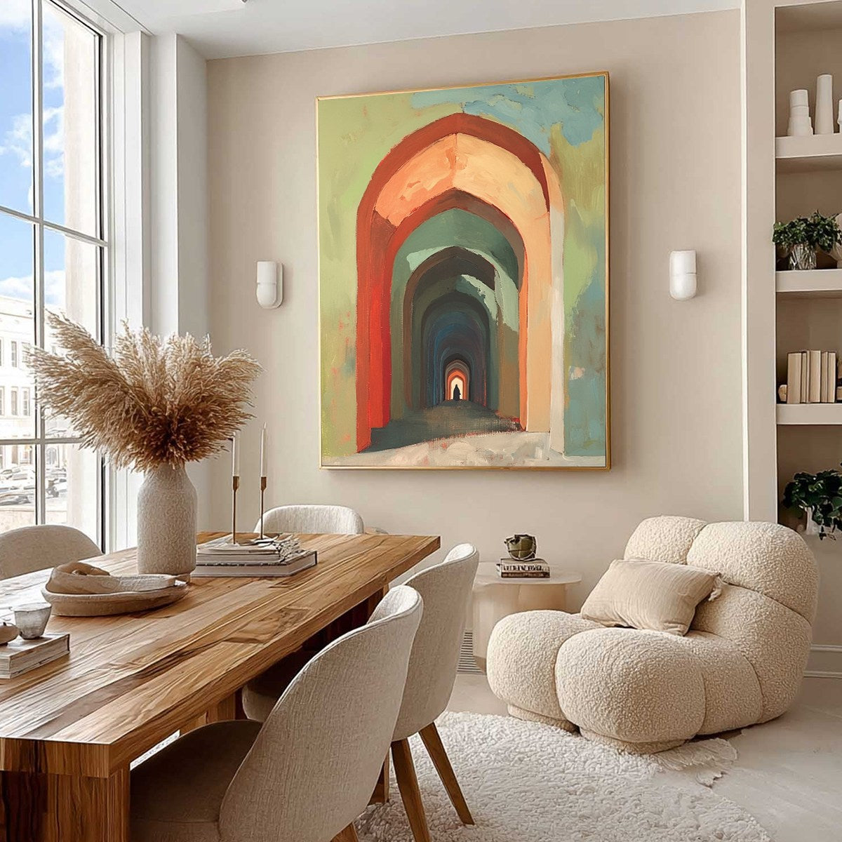 PASSAGE: Architectural Oil Painting with Warm Tones - Image 7