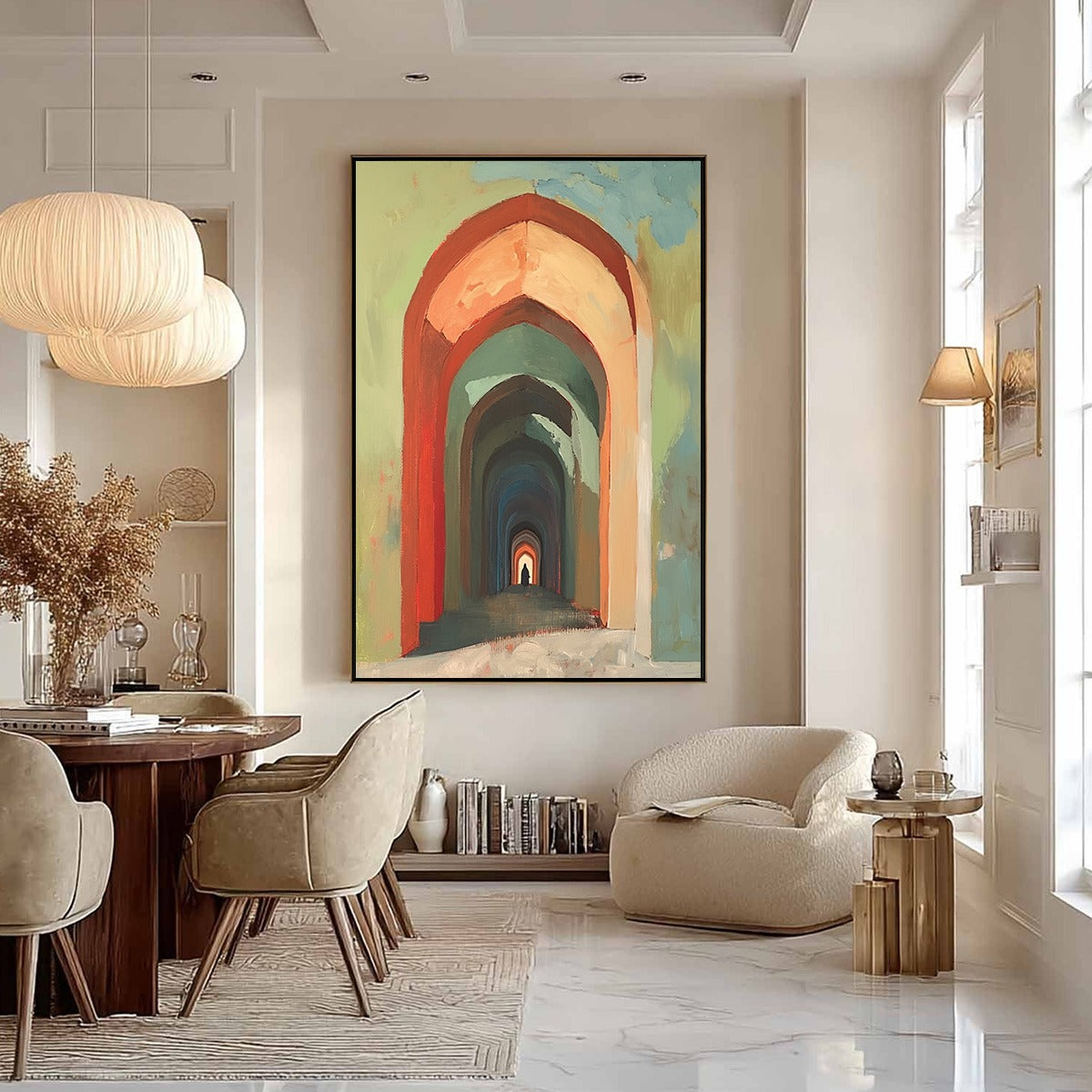 PASSAGE: Architectural Oil Painting with Warm Tones - Image 5