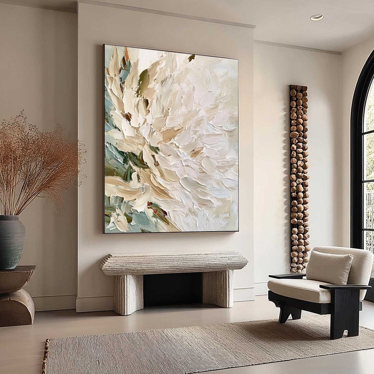 PETALS OF DAWN: Textured Impressionist Floral Oil Painting - Image 9