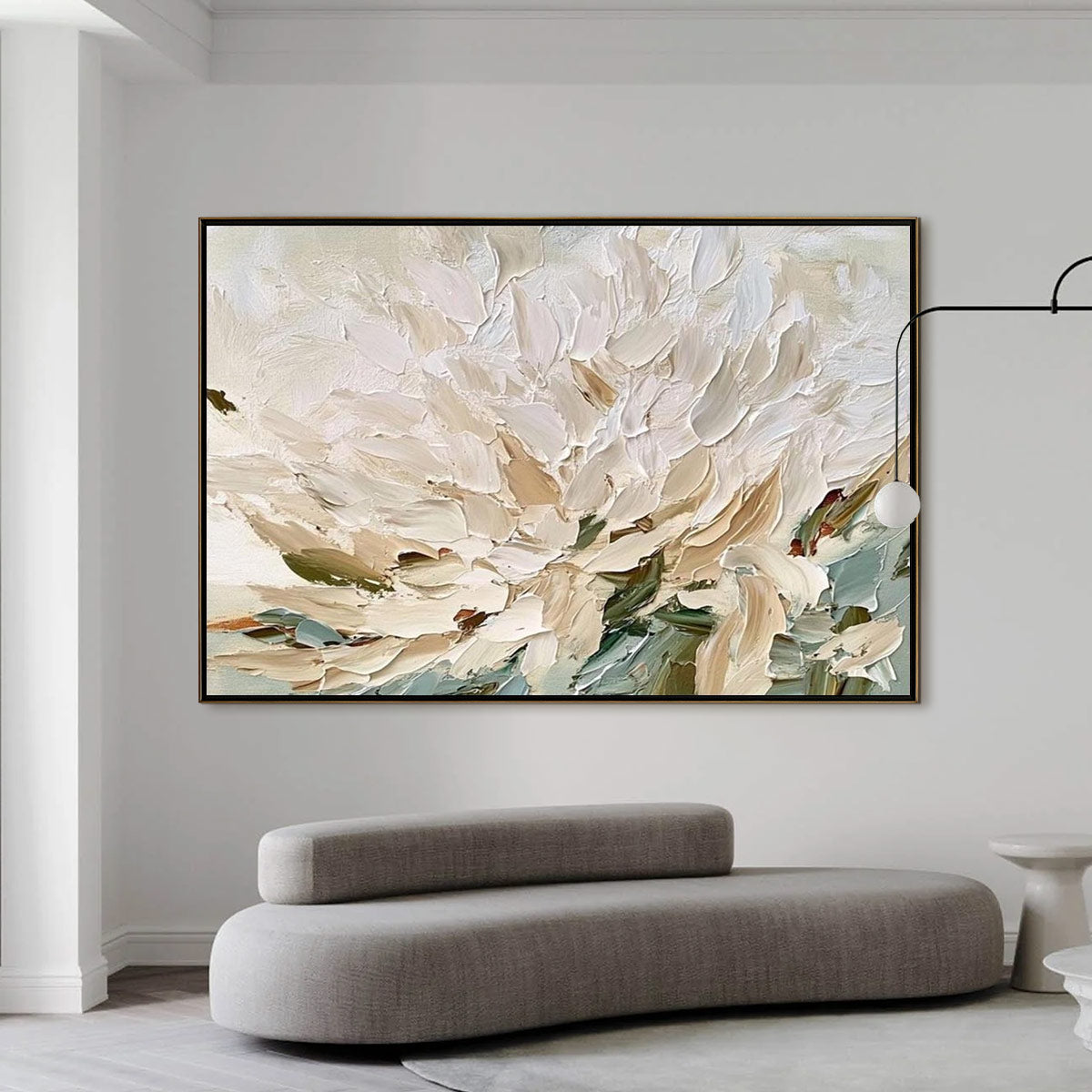 PETALS OF DAWN: Textured Impressionist Floral Oil Painting - Image 2