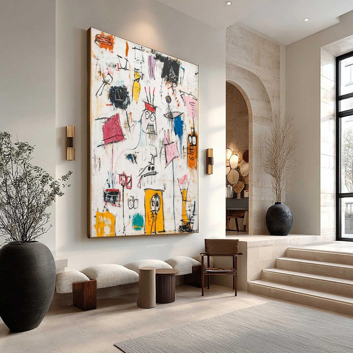 PLAYFUL GRAFFITI: Abstract Figurative Oil Painting - Image 5
