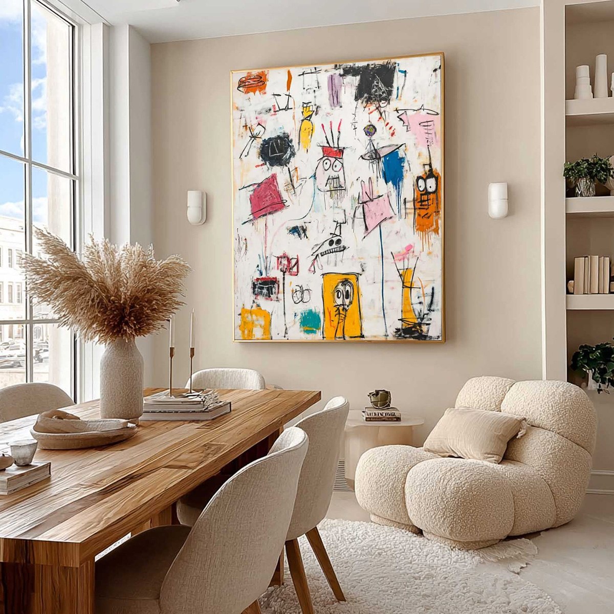 PLAYFUL GRAFFITI: Abstract Figurative Oil Painting - Image 7