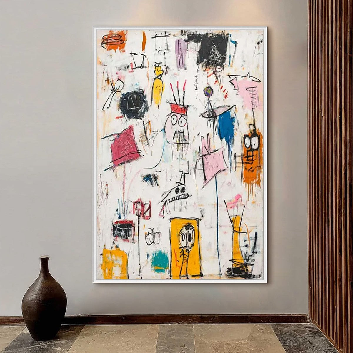 PLAYFUL GRAFFITI: Abstract Figurative Oil Painting - Image 2