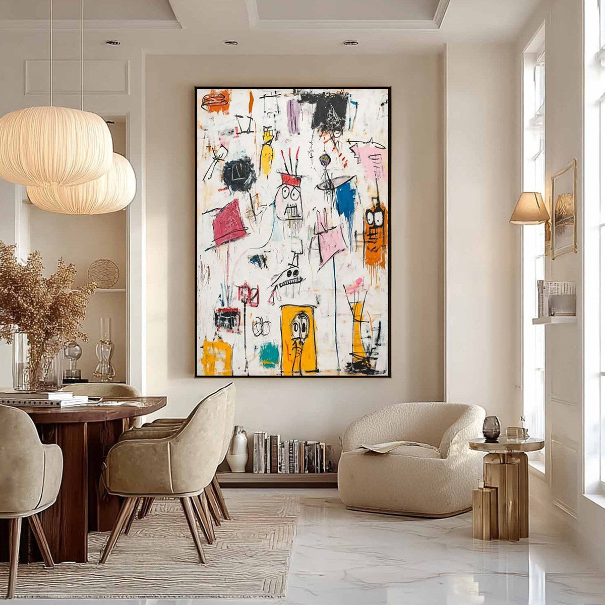 PLAYFUL GRAFFITI: Abstract Figurative Oil Painting - Image 8
