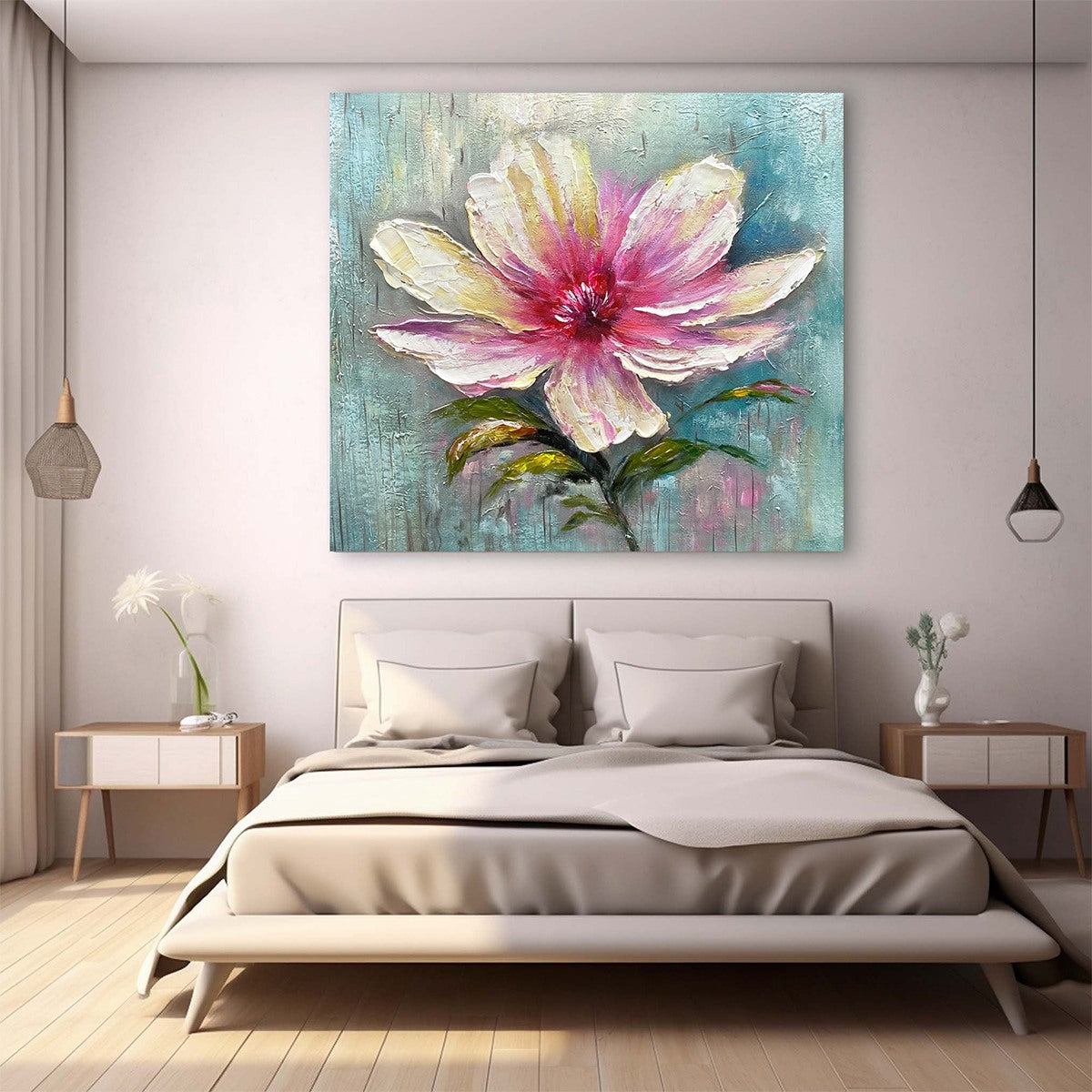 OCEAN'S ABUNDANCE: Colorful Fish School Oil Painting on Canvas - Image 6