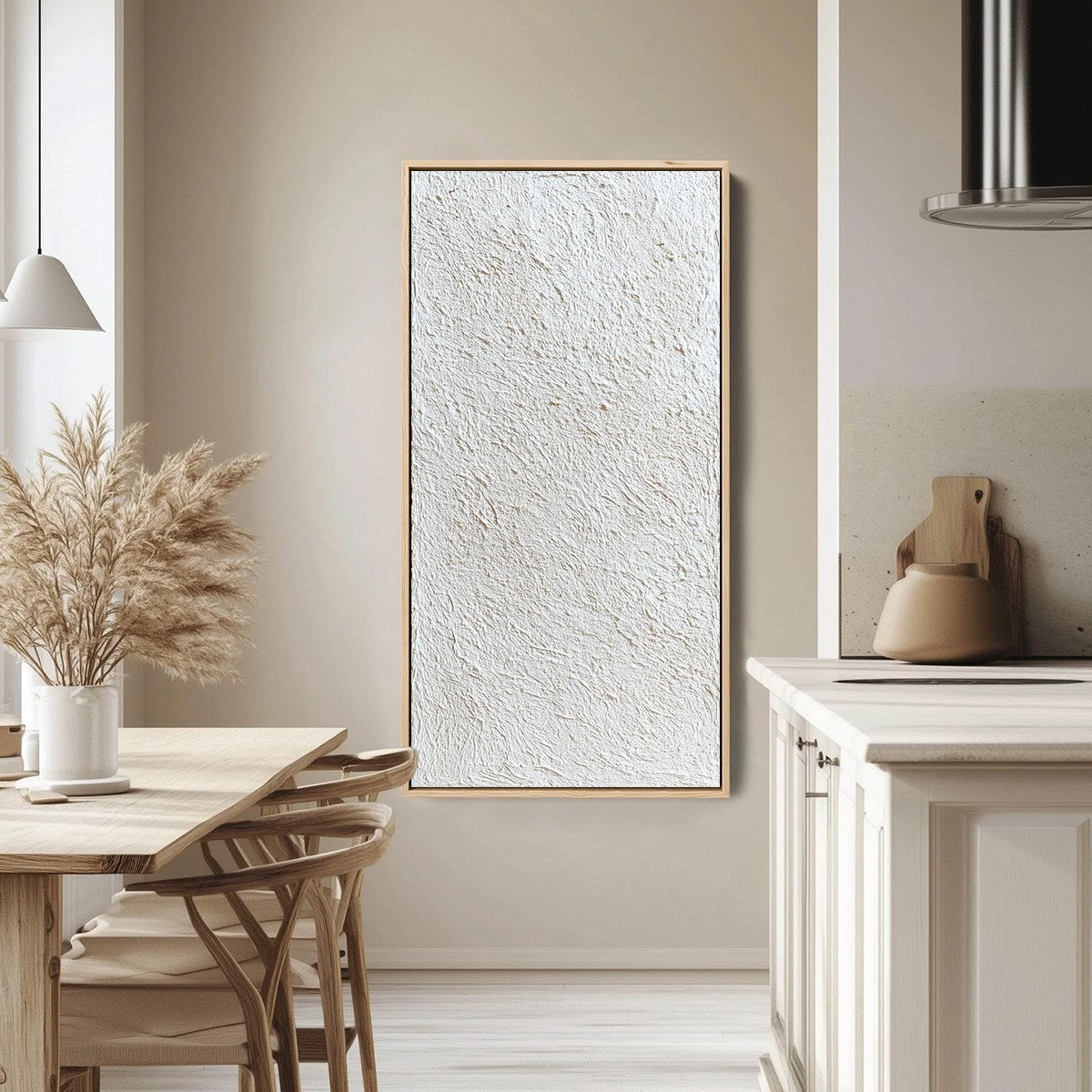 QUIET CANVAS: Textured Minimalist Wabi Sabi Painting - Image 4