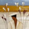 QUIET REPOSE: Textured Figurative Painting of a Person in Contemplation