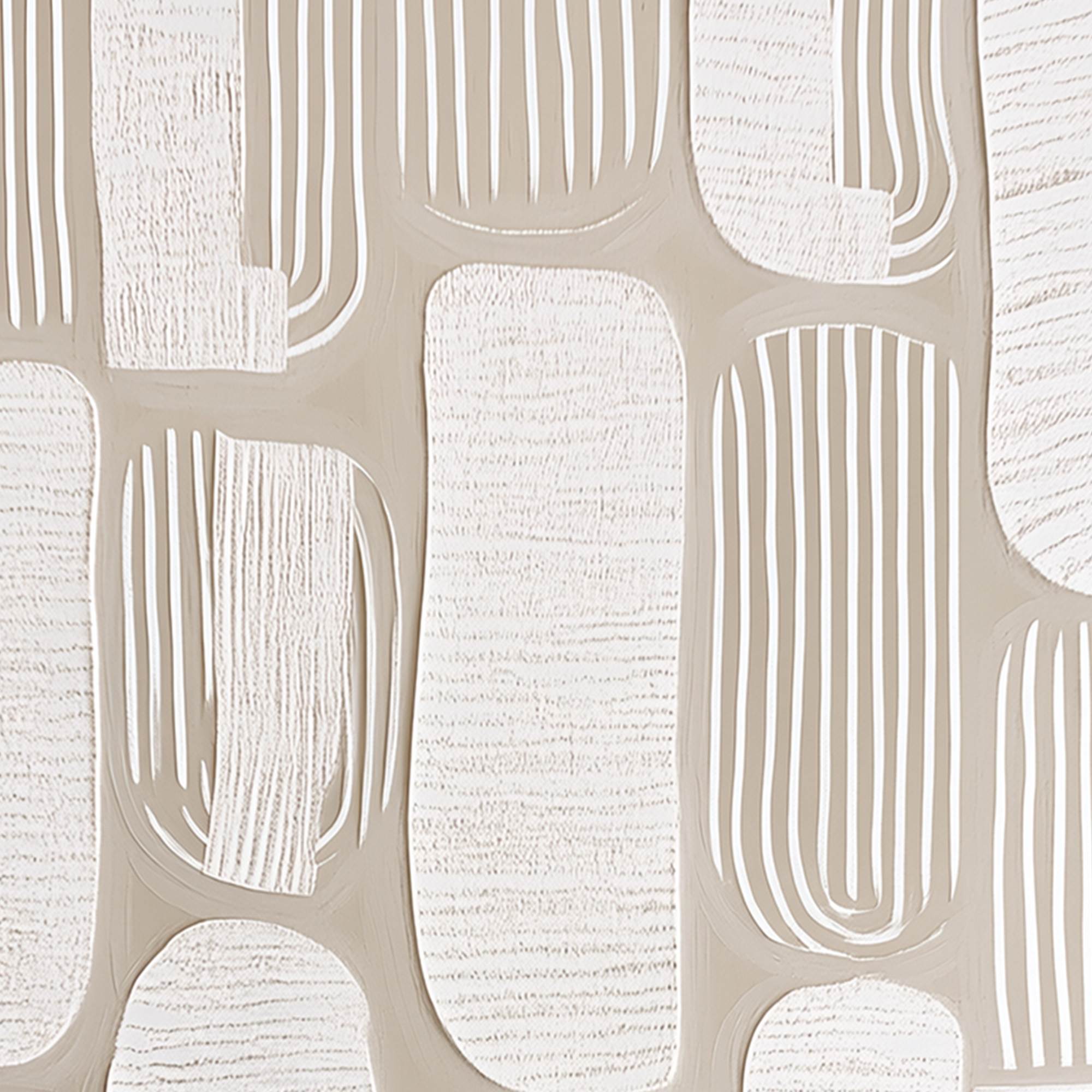 QUIET RHYTHMS: Textured Wabi Sabi Abstract Painting in Neutral Tones - Image 3