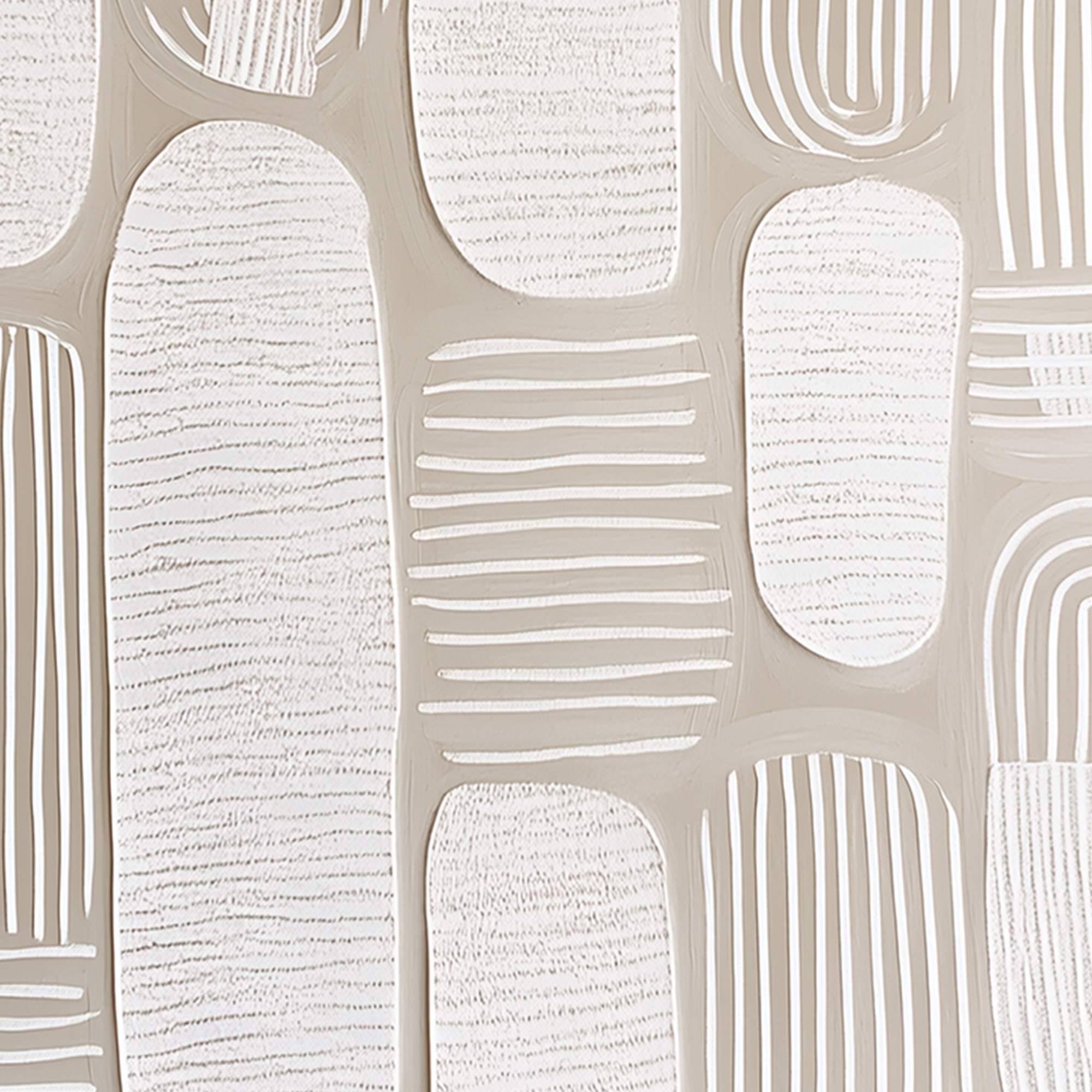 QUIET RHYTHMS: Textured Wabi Sabi Abstract Painting in Neutral Tones - Image 5