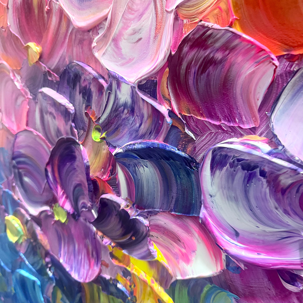 Ready to Ship | RAINBOW FALLS | 28''x56'' | 70x140cm | Black Frame - Image 2