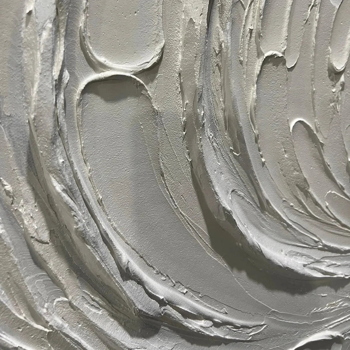 WHISPERS OF THE WIND: Panoramic Textured Abstract Painting in Neutral Tones, Modern Wall Art, Beige and Grey - Image 7