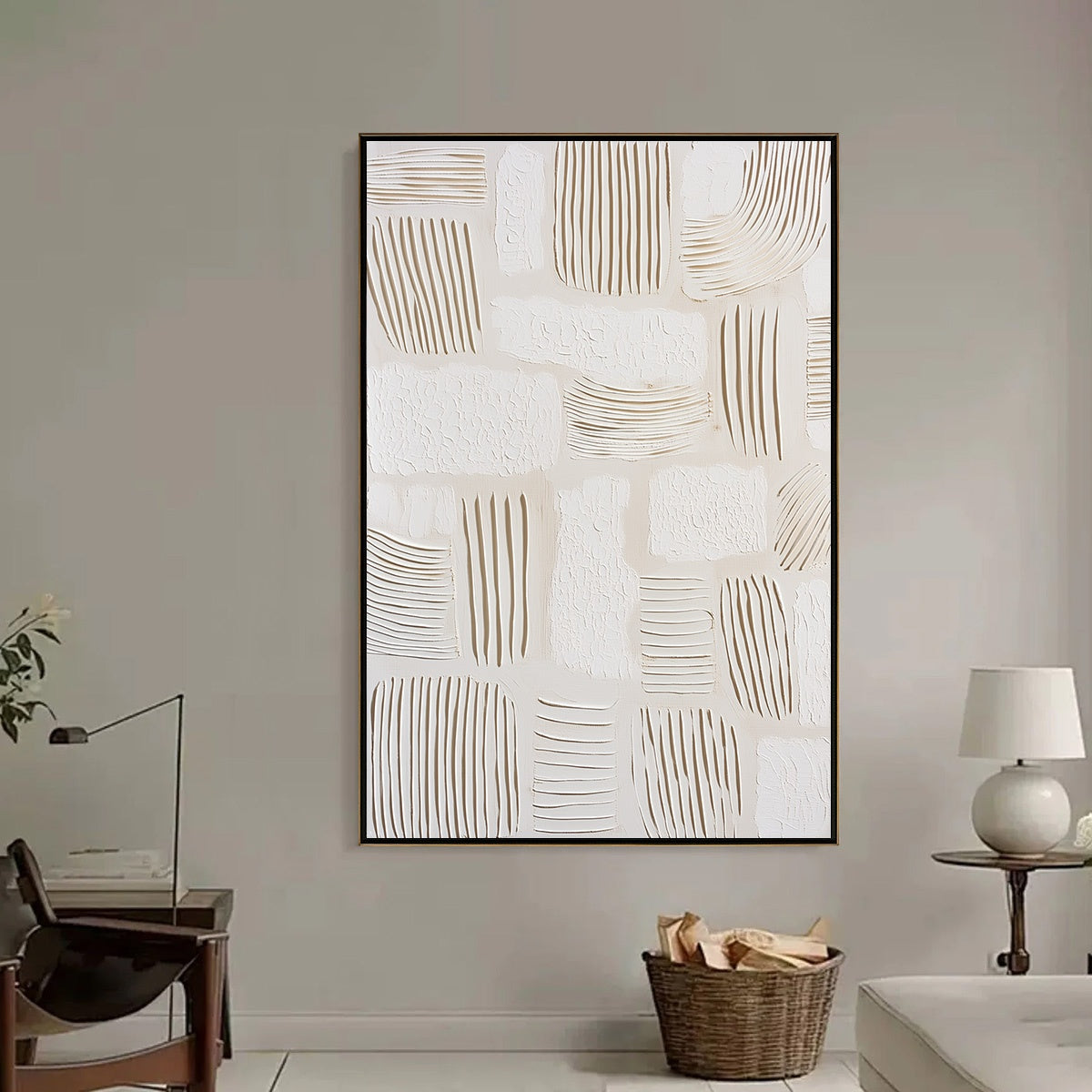 SCRIPTURES: Textured Wabi-Sabi Abstract Canvas Art - Image 6
