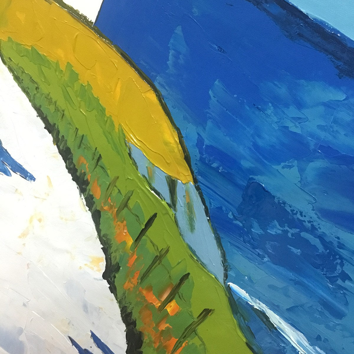 SEASIDE COTTAGE: Impasto Coastal Landscape Oil Painting - Image 6