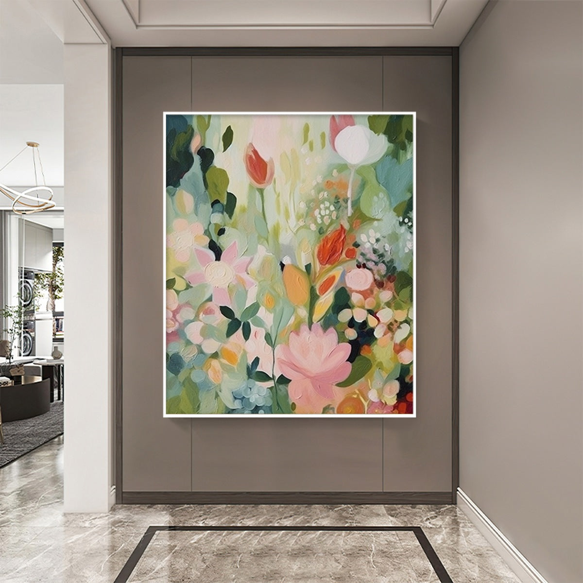 SECRET GARDEN: Dreamy Floral Oil Painting - Image 6