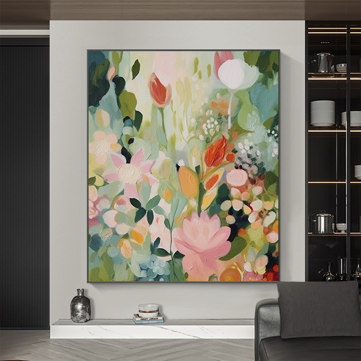 SECRET GARDEN: Dreamy Floral Oil Painting - Image 7