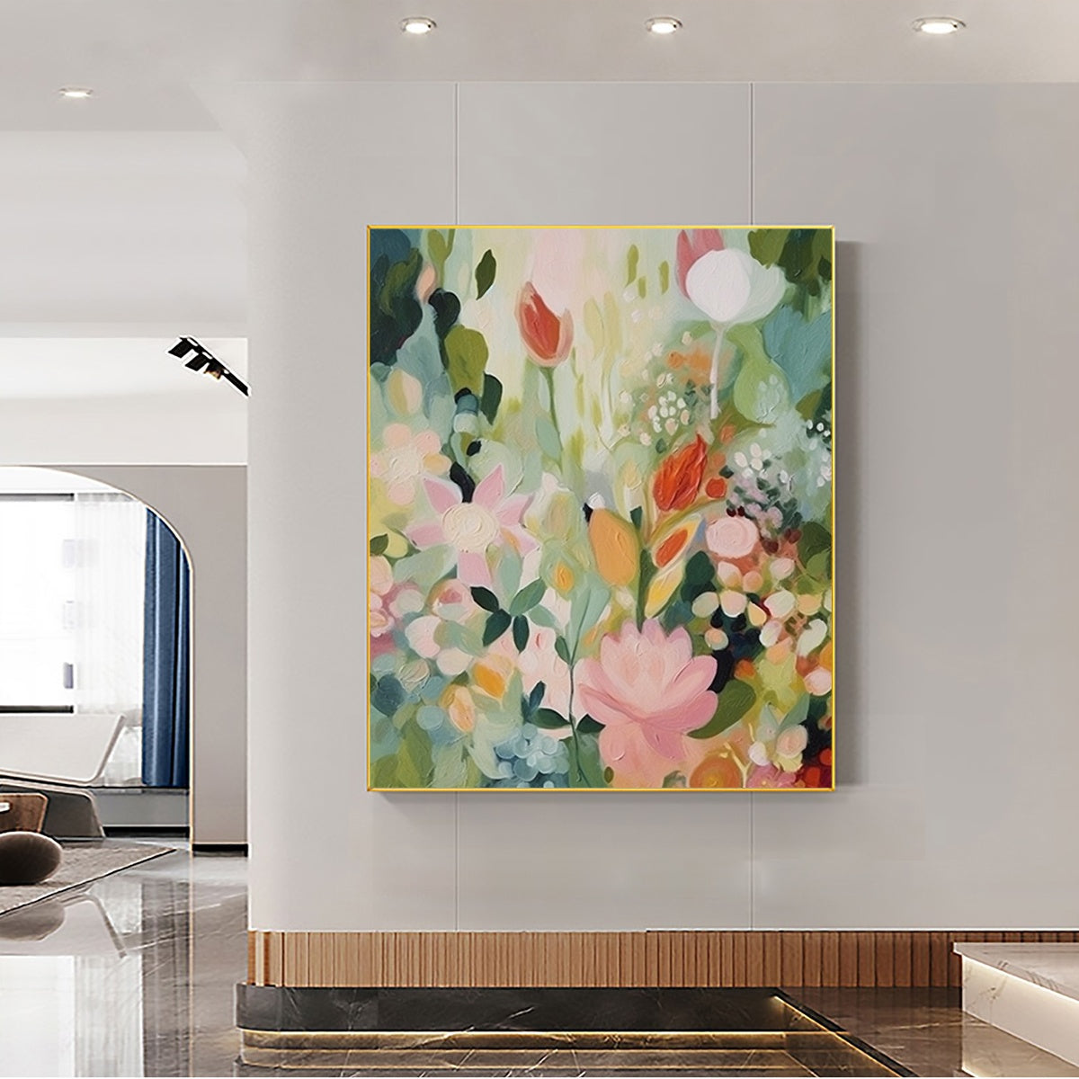 SECRET GARDEN: Dreamy Floral Oil Painting - Image 2