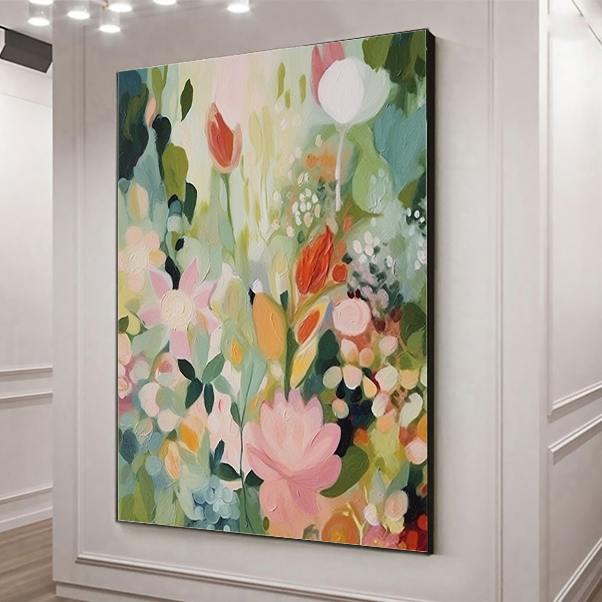 SECRET GARDEN: Dreamy Floral Oil Painting - Image 4