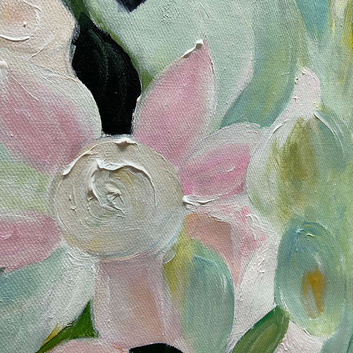 SECRET GARDEN: Dreamy Floral Oil Painting - Image 3