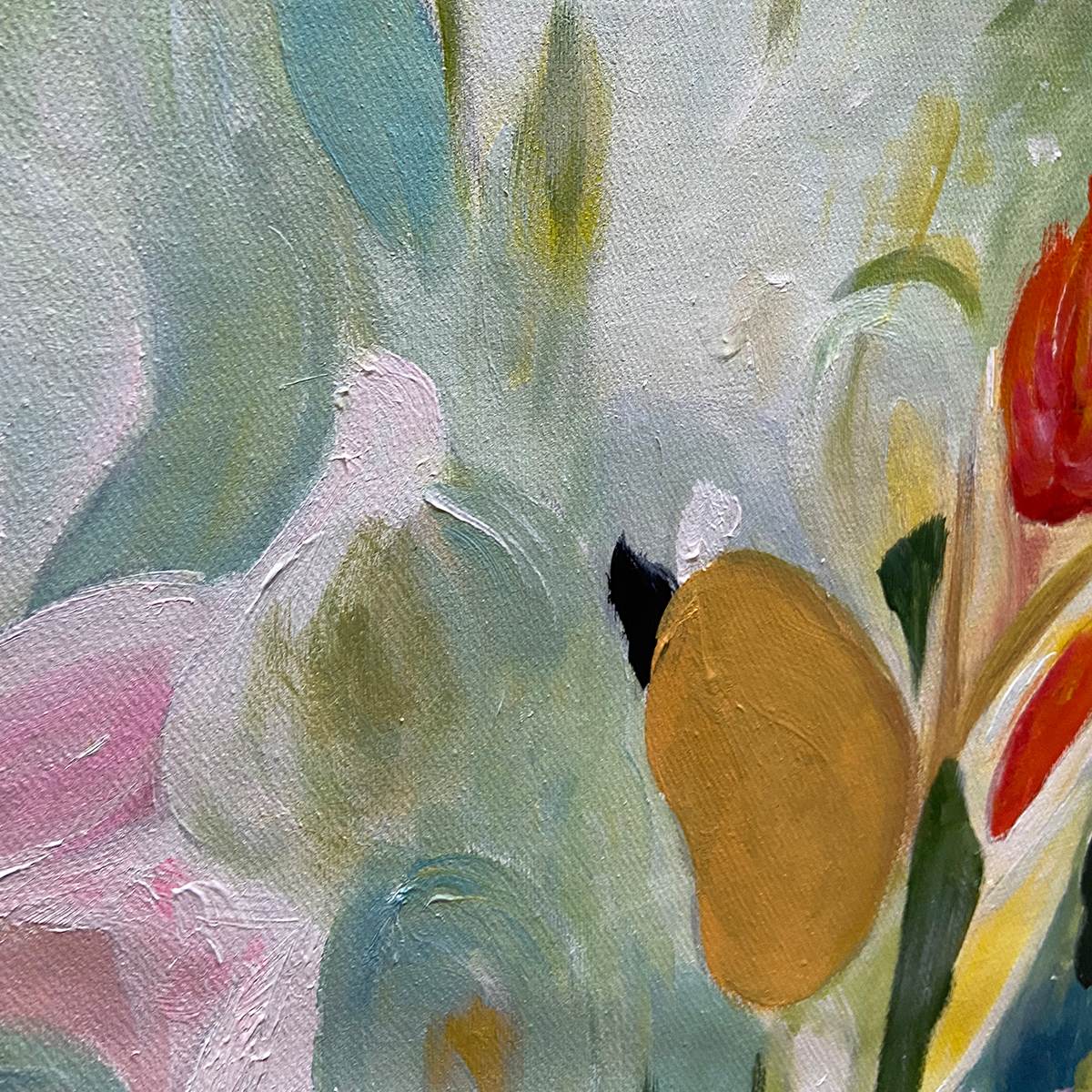 SECRET GARDEN: Dreamy Floral Oil Painting - Image 5