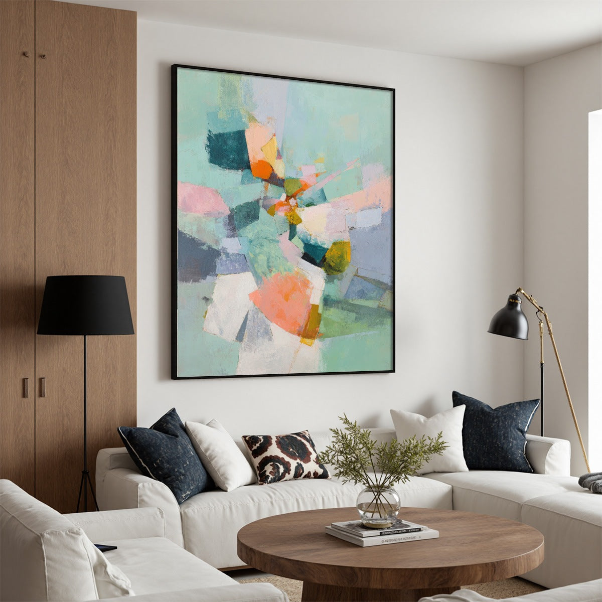 SERENDIPITY: Colorful Modern Abstract Composition Painting - Image 8