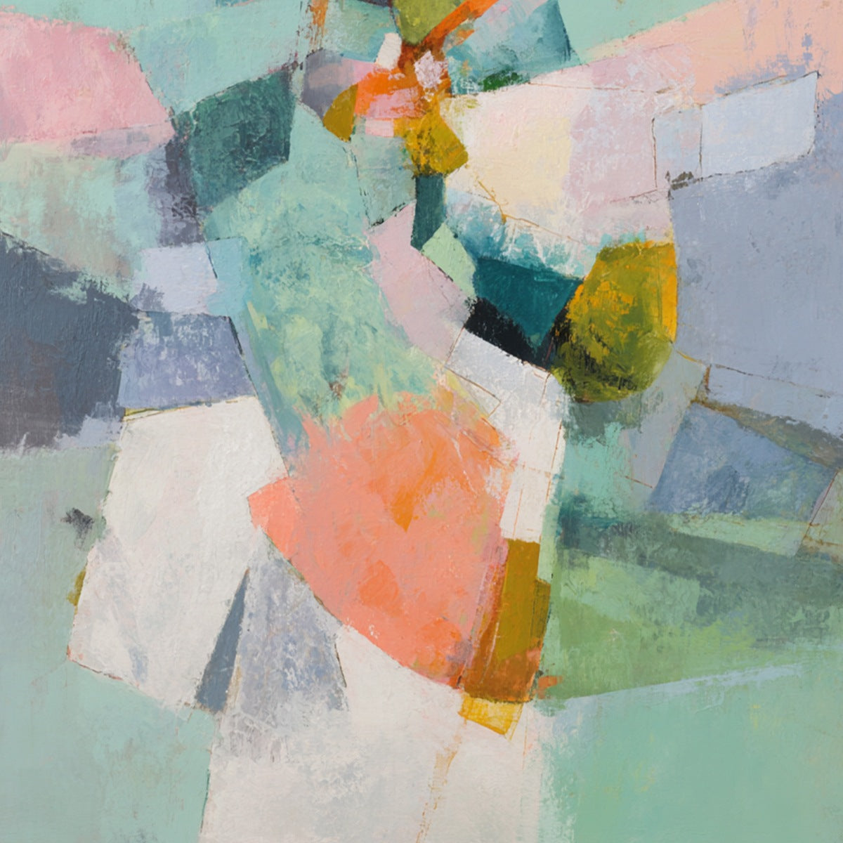 SERENDIPITY: Colorful Modern Abstract Composition Painting - Image 3