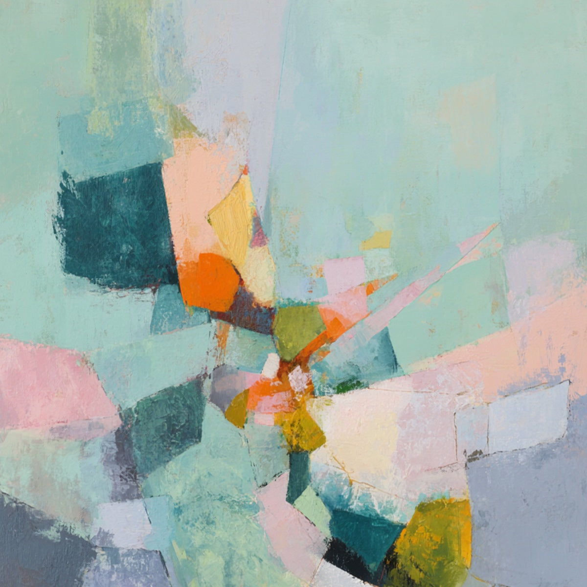 SERENDIPITY: Colorful Modern Abstract Composition Painting - Image 5
