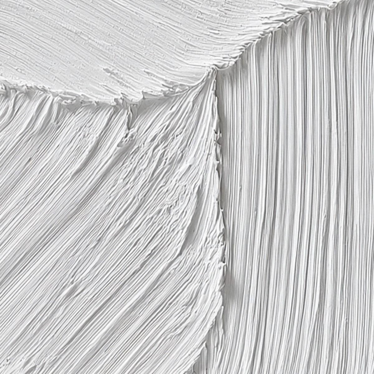 SERENE RIFT: Large Textured White Minimalist Abstract Painting - Image 3