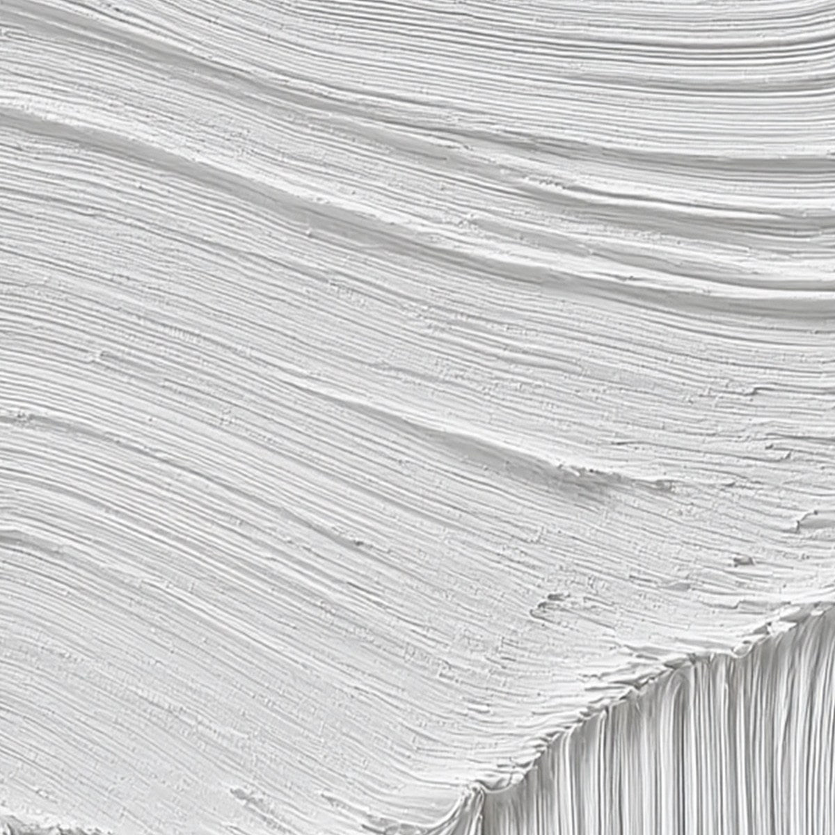 SERENE RIFT: Large Textured White Minimalist Abstract Painting - Image 5