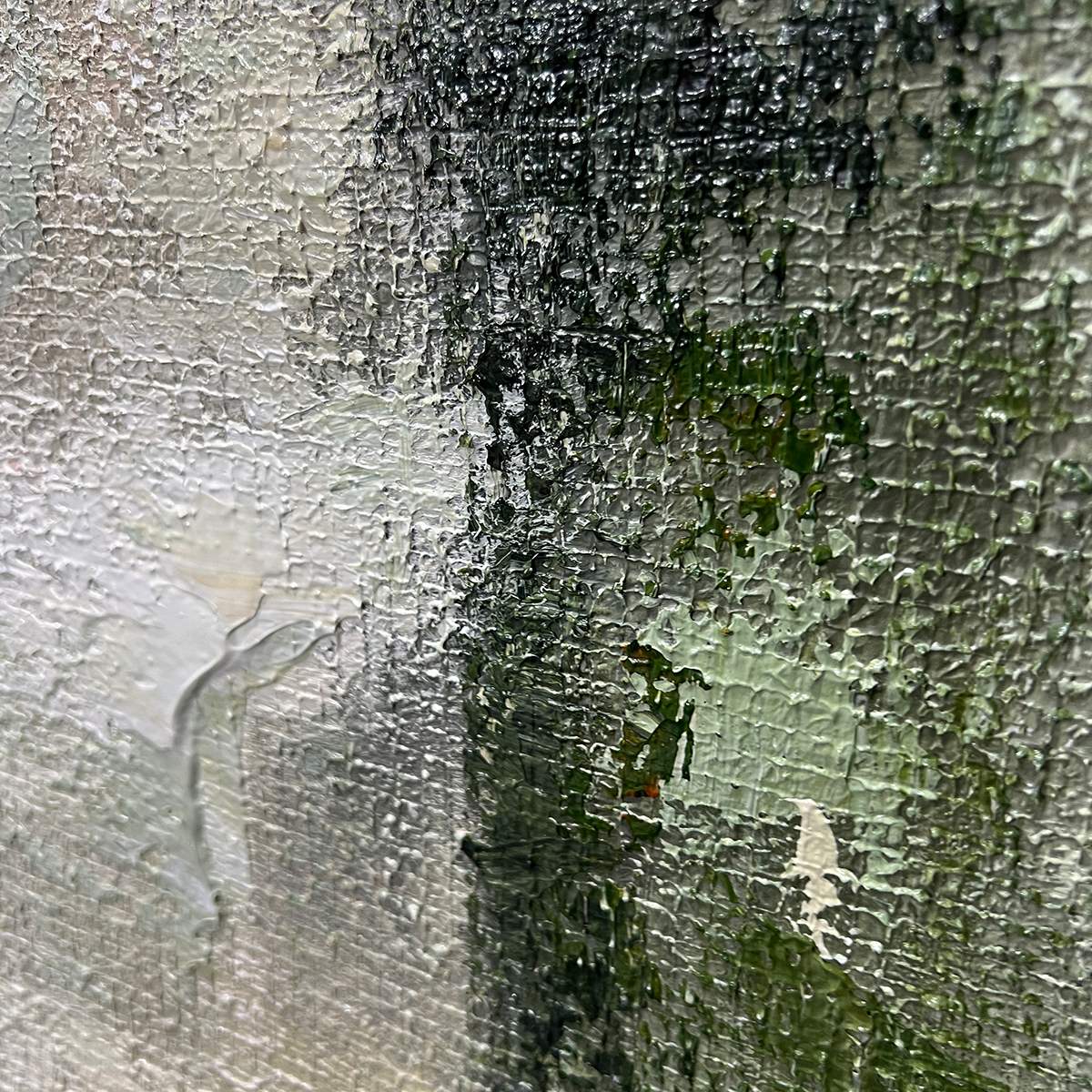 SERENE SIMPLICITY: Textured Minimalist Abstract Oil Painting - Image 3