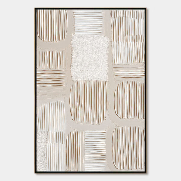 SILENT RHYTHMS: Textured Wabi Sabi Abstract Painting