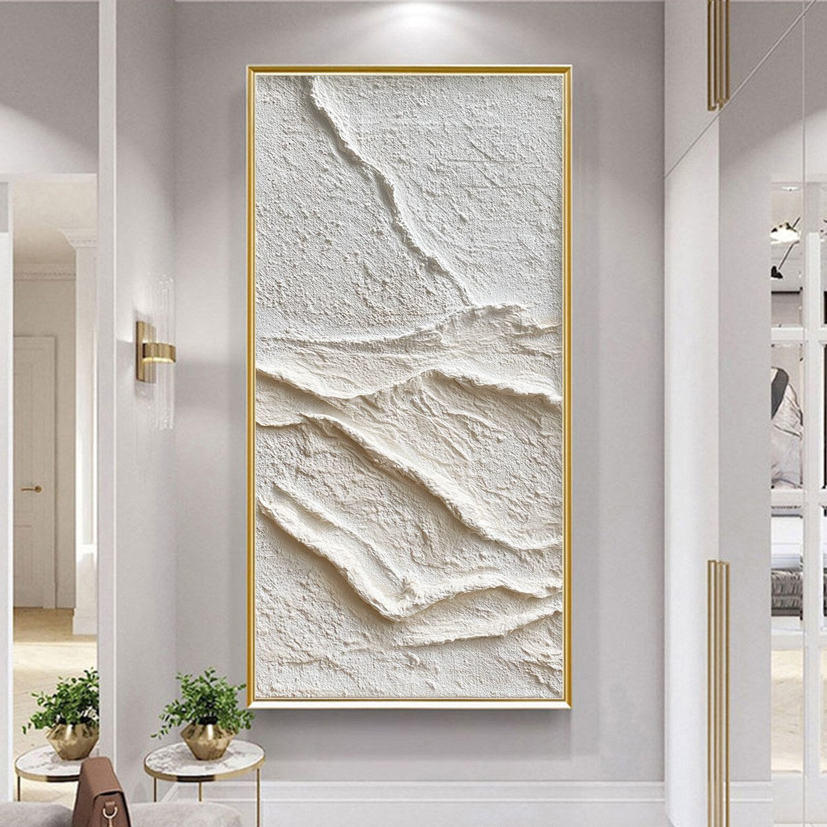 SILENT STRATA: Wabi Sabi Textured Minimalist Abstract Painting - Image 4