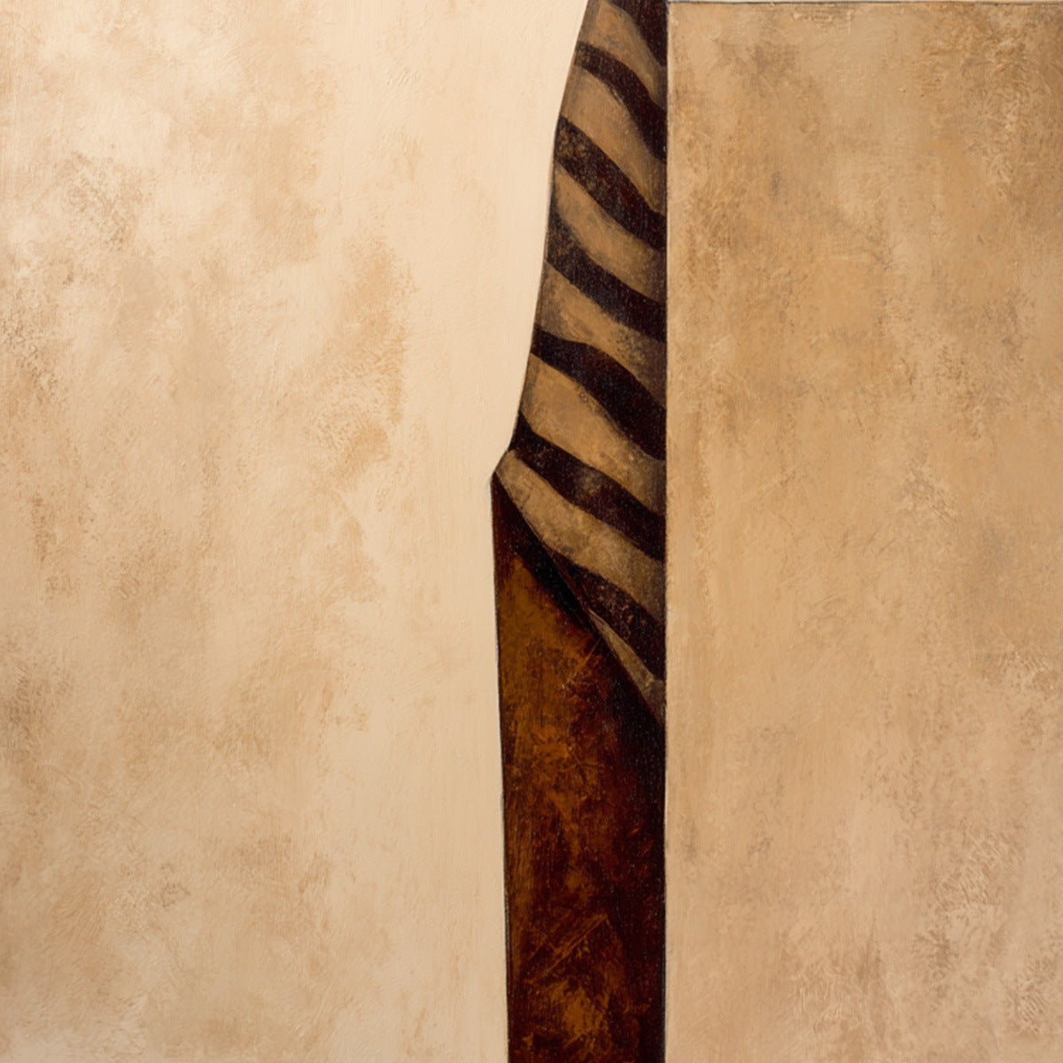 SOLITUDE: Minimalist Figurative Painting in Earthy Tones - Image 5