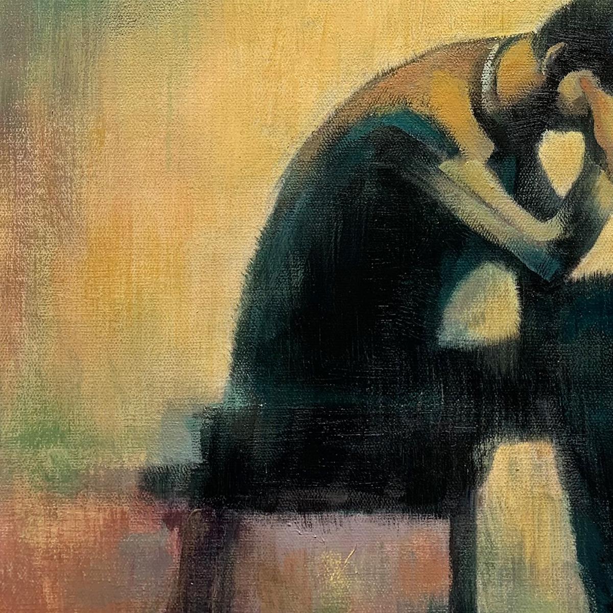 SOLITUDE SONATA: Expressive Figurative Piano Oil Painting - Image 7