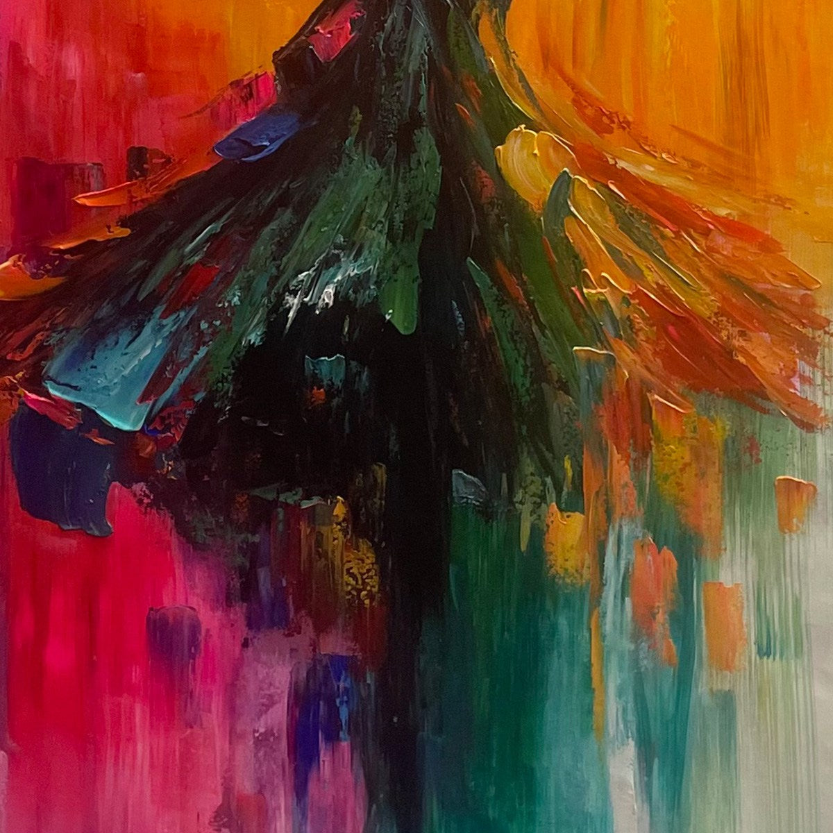 SOULFLIGHT: Textured Impasto Figurative Oil Painting of Dancer - Image 6