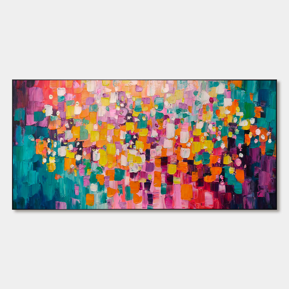Ready to Ship | SPECTRUM MOSAIC | 28''x56'' | 70x140cm | Black Frame - Image 3