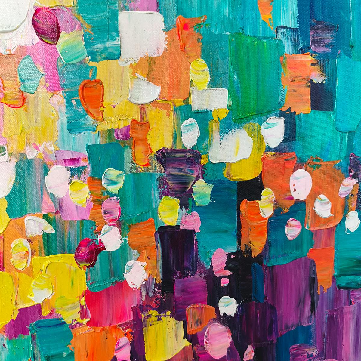Ready to Ship | SPECTRUM MOSAIC | 28''x56'' | 70x140cm | Black Frame - Image 2