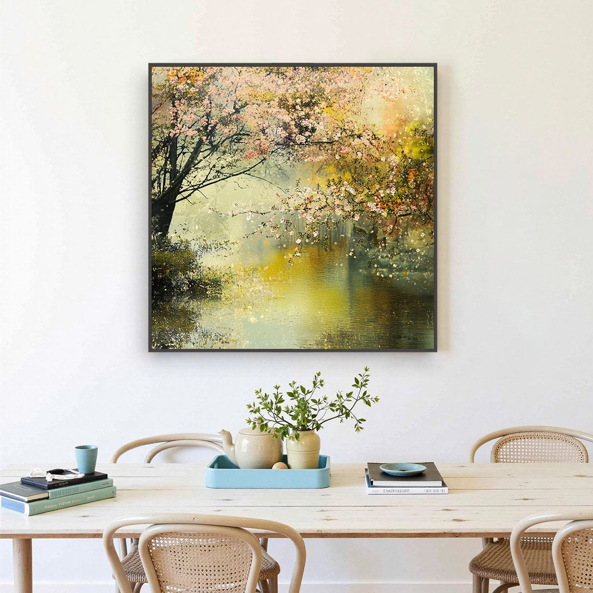 SPRING REVERIE: Impressionist Floral Landscape Oil Painting - Image 8