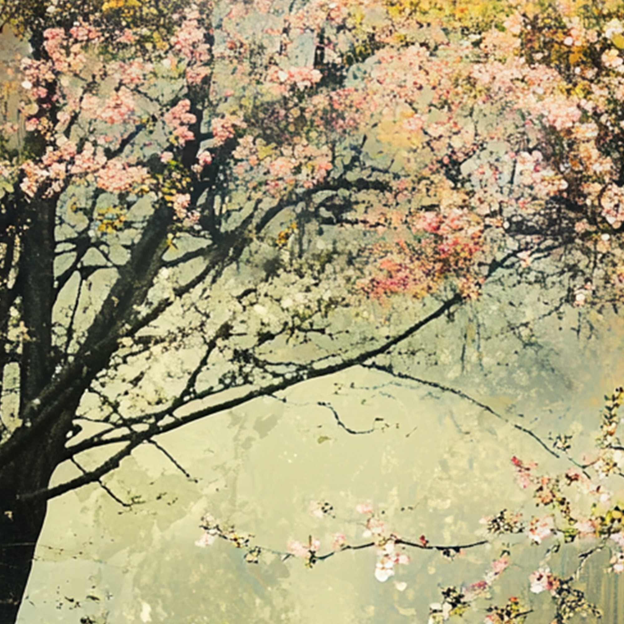 SPRING REVERIE: Impressionist Floral Landscape Oil Painting - Image 6