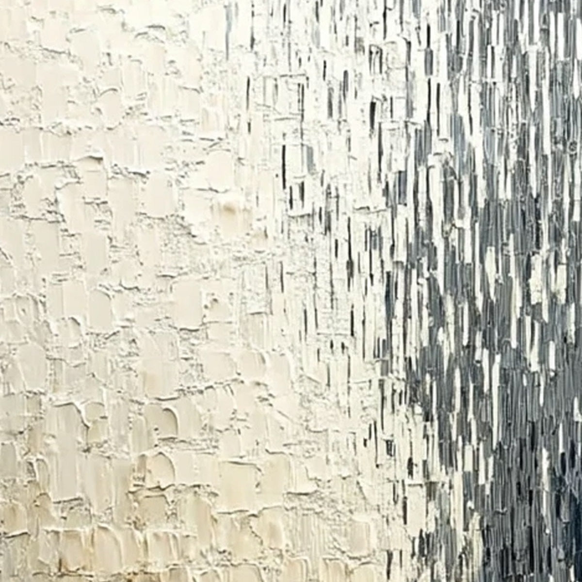 STATIC FLOW: Heavy Texture Wabi Sabi Abstract Painting - Image 3