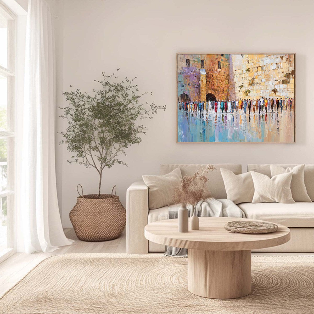 STONES OF REVERENCE: Textured Palette Knife Painting of a Historic Pilgrimage - Image 4