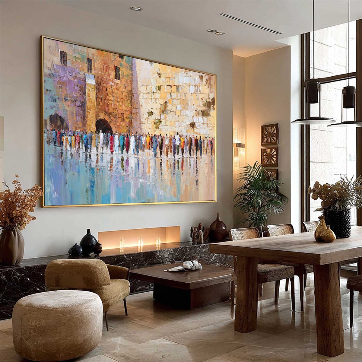 STONES OF REVERENCE: Textured Palette Knife Painting of a Historic Pilgrimage - Image 8