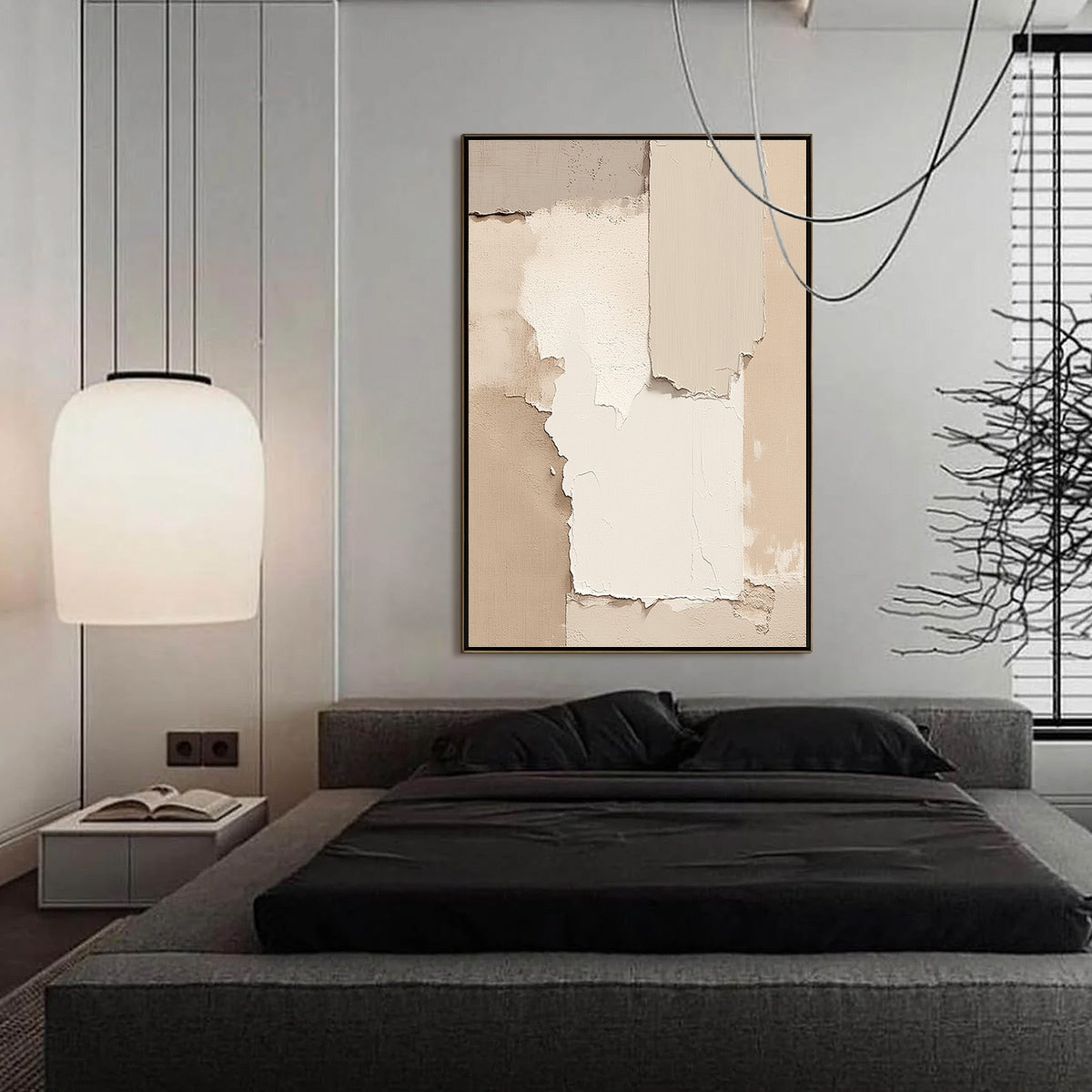 STRATA: Textured Neutral Abstract Wabi Sabi Wall Art - Image 4