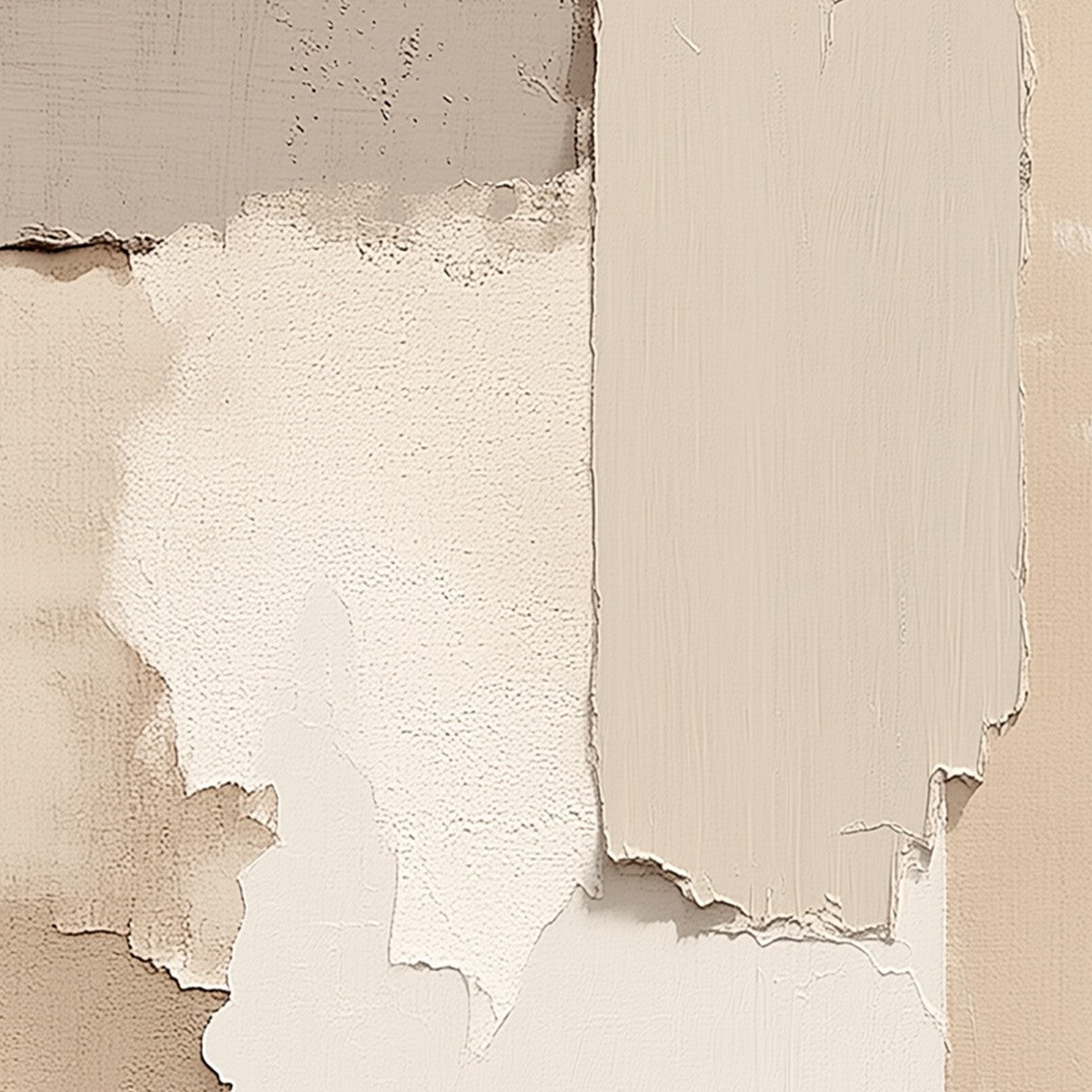 STRATA: Textured Neutral Abstract Wabi Sabi Wall Art - Image 3