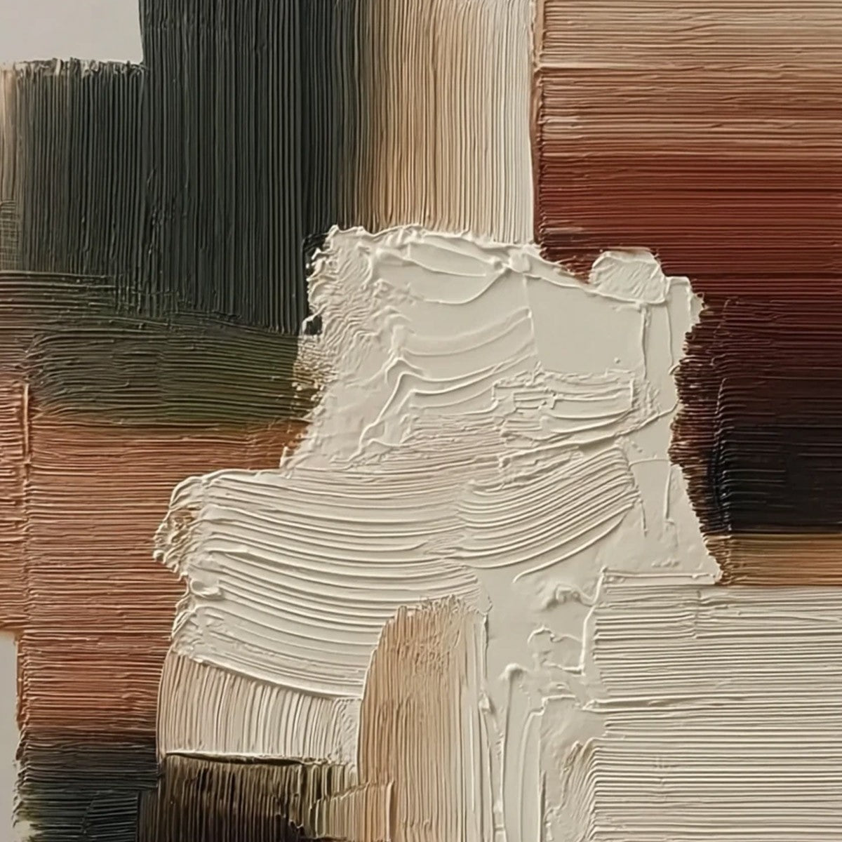 STRATA: Vertical Wabi Sabi Textured Abstract Painting - Image 3