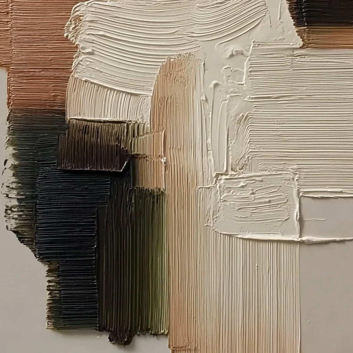 STRATA: Vertical Wabi Sabi Textured Abstract Painting - Image 5